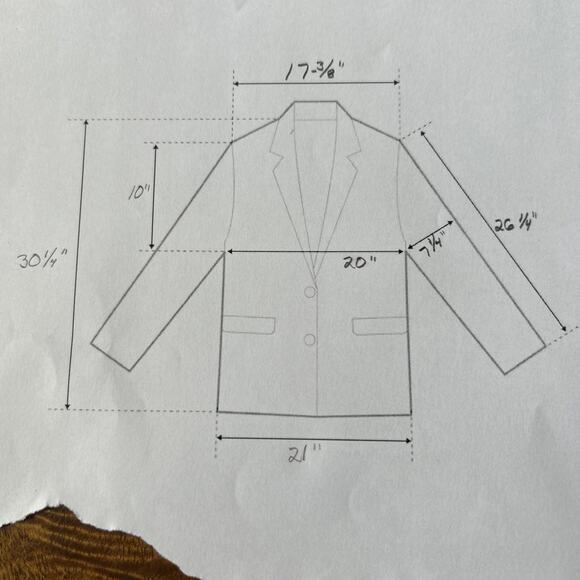 Boohoo Man Blazer Mens Sz 40 Blue Double Breasted Sport Coat Jacket - Picture 11 of 11